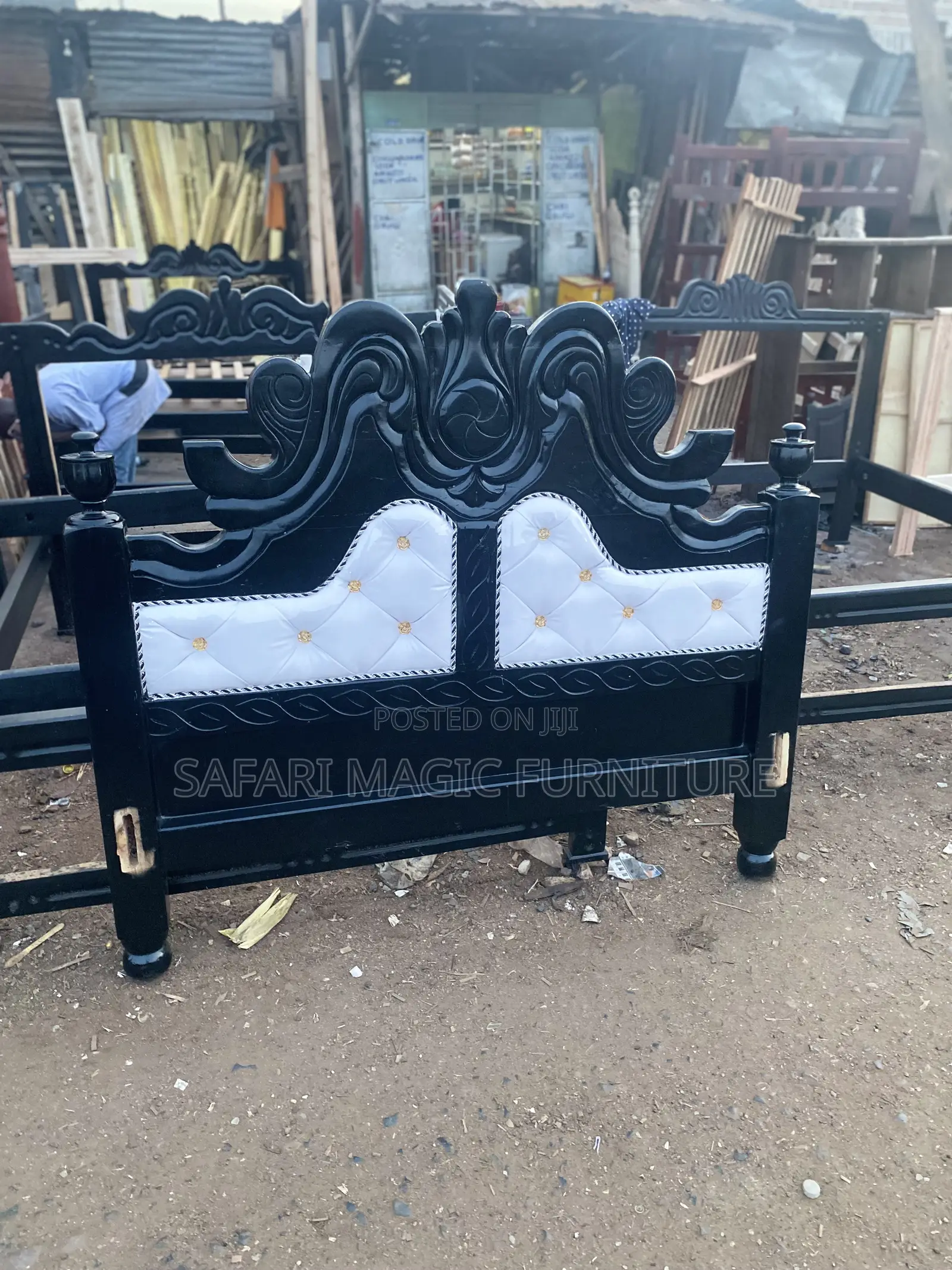 5x6 Executive Leather Bed (Single Wrap)-Workshop Price!