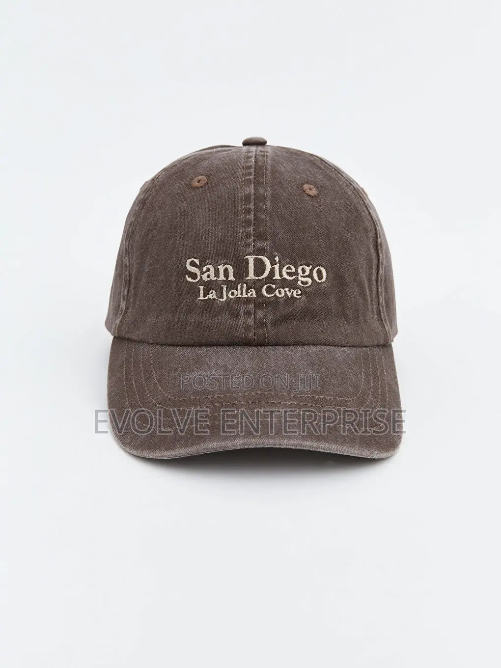 Men's Cap With Script Embroidery