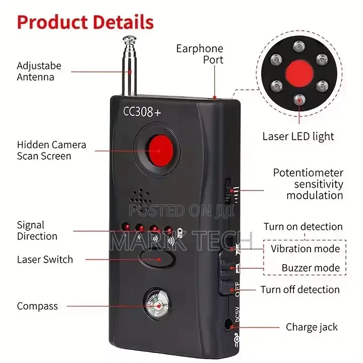 Body Room Anti Spy 2025 Hidden Camera Detector Laser