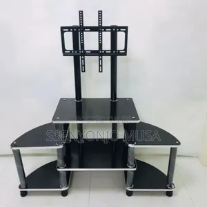 Wooden Ym Tv Stand - Black, Durable Quality (24-65 Inches)