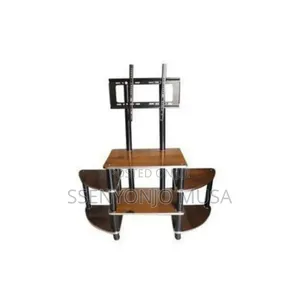 Wooden Ym Tv Stand - Black, Durable Quality (24-65 Inches)