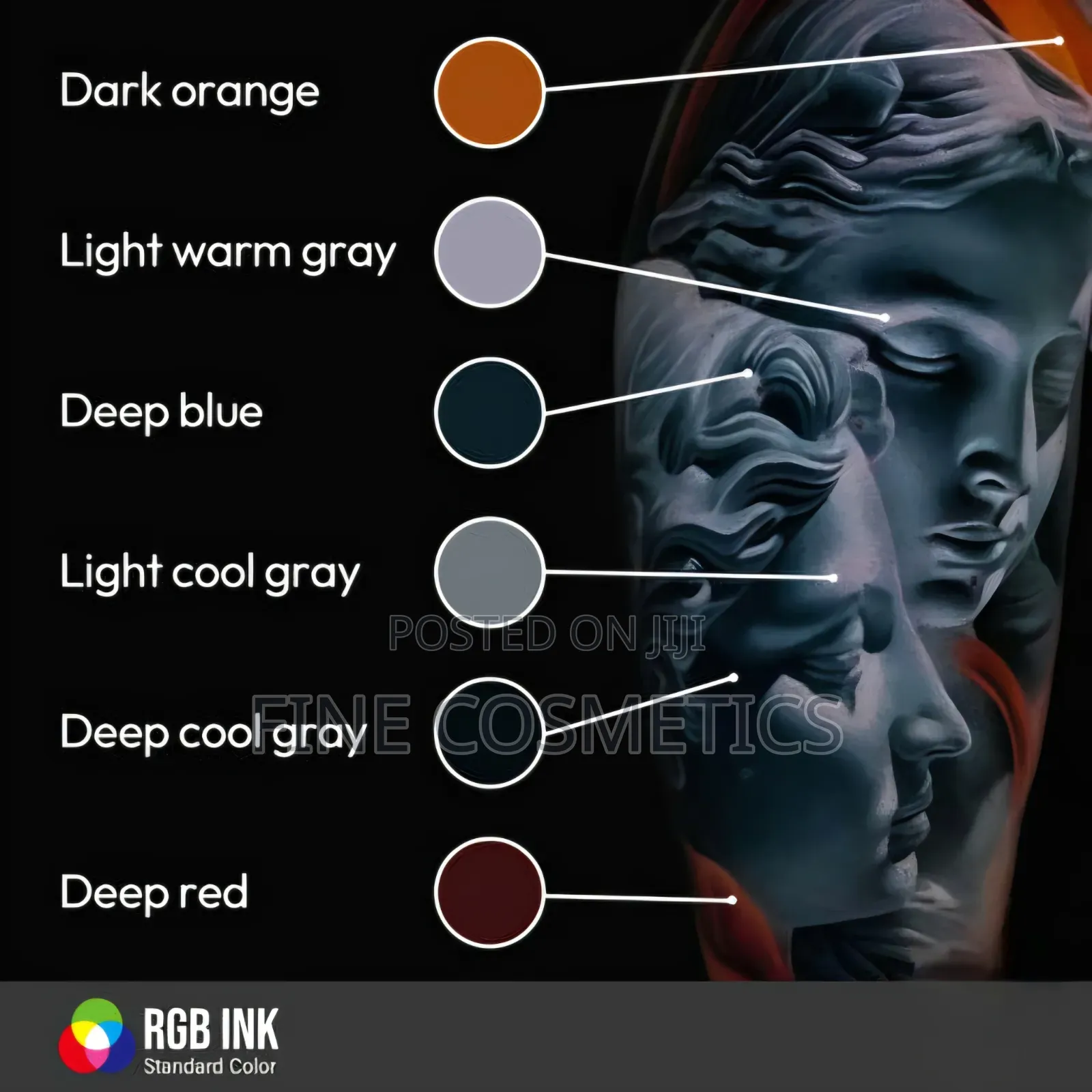 Pro Tattoo Ink RGB Series Super Pigment Quality Hawink Ink for Tattoo