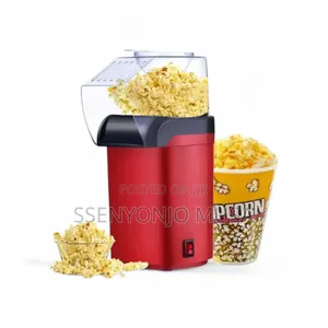 Meixi Electric Popcorn Maker - Red, Oil-Free, Quick Easy