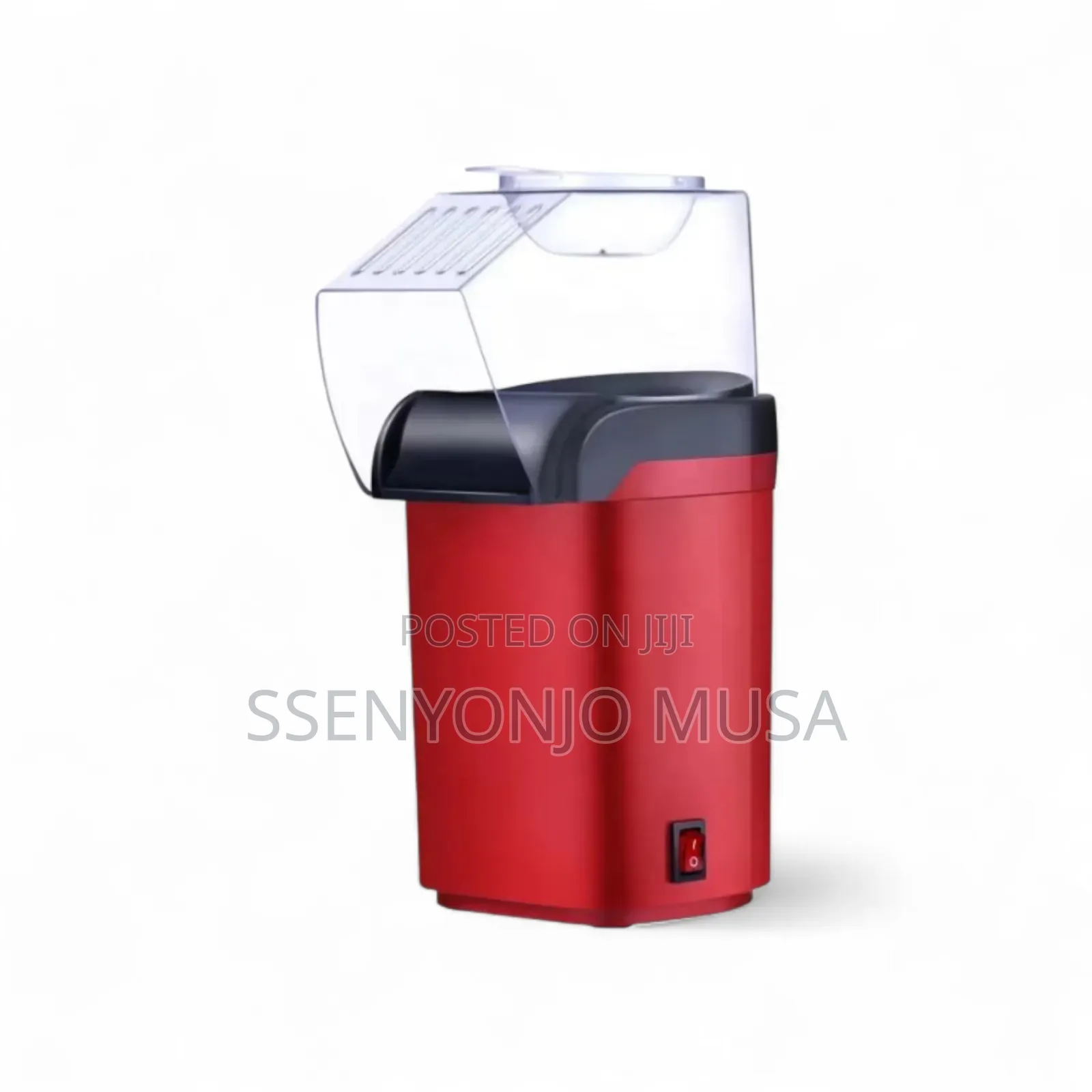 Meixi Electric Popcorn Maker - Red, Oil-Free, Quick Easy