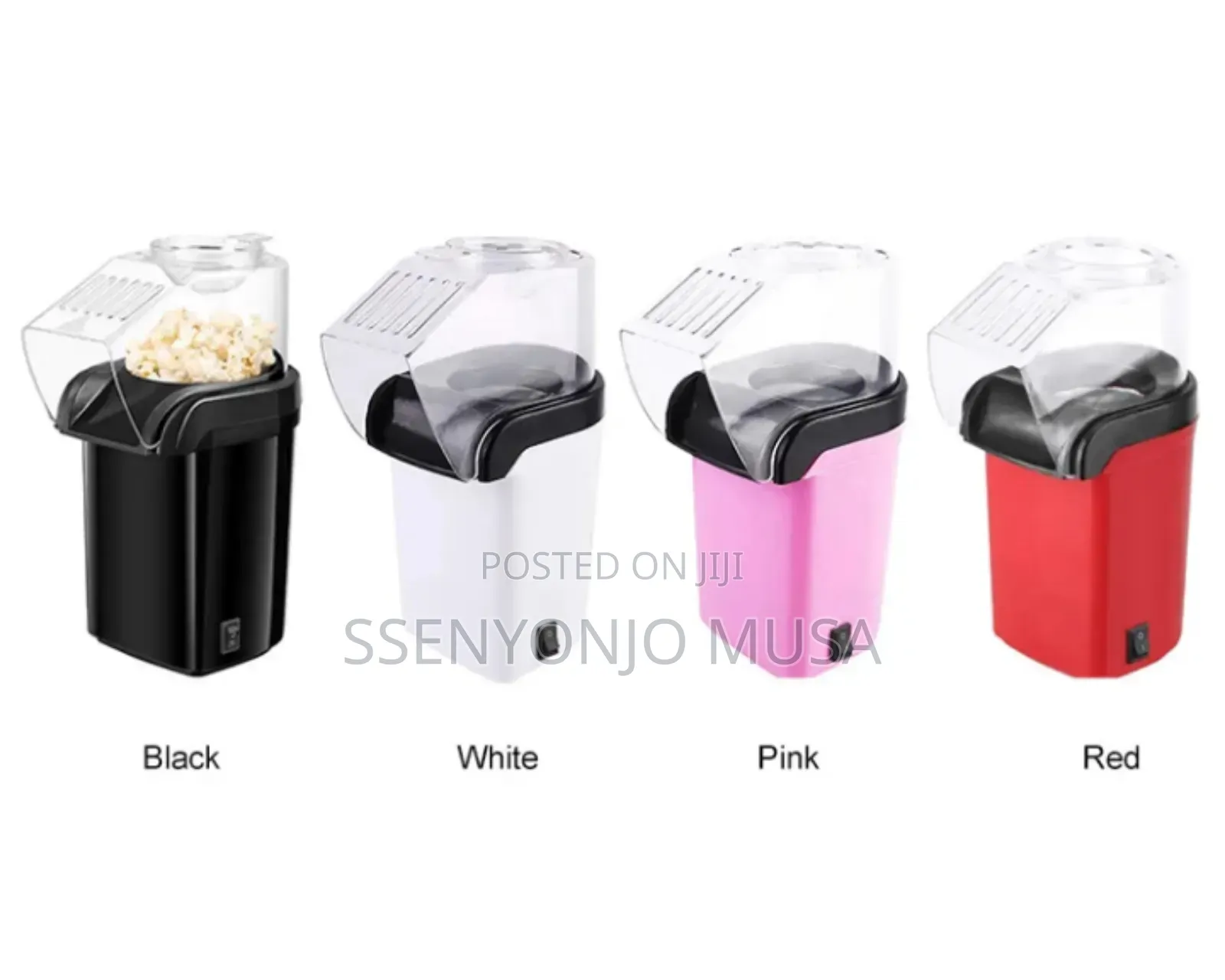 Meixi Electric Popcorn Maker - Red, Oil-Free, Quick Easy