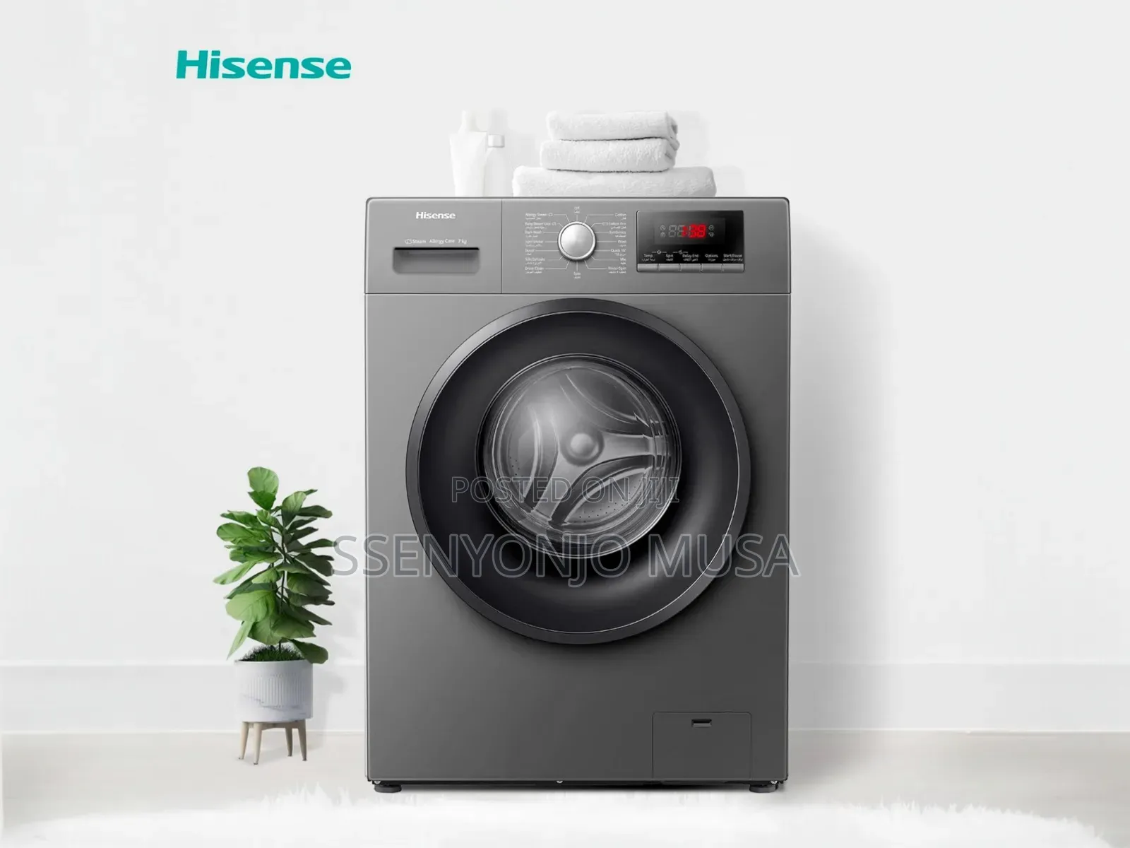Hisense 7kg Wfkv7012t Front Load Washing Machine - 1200 RPM