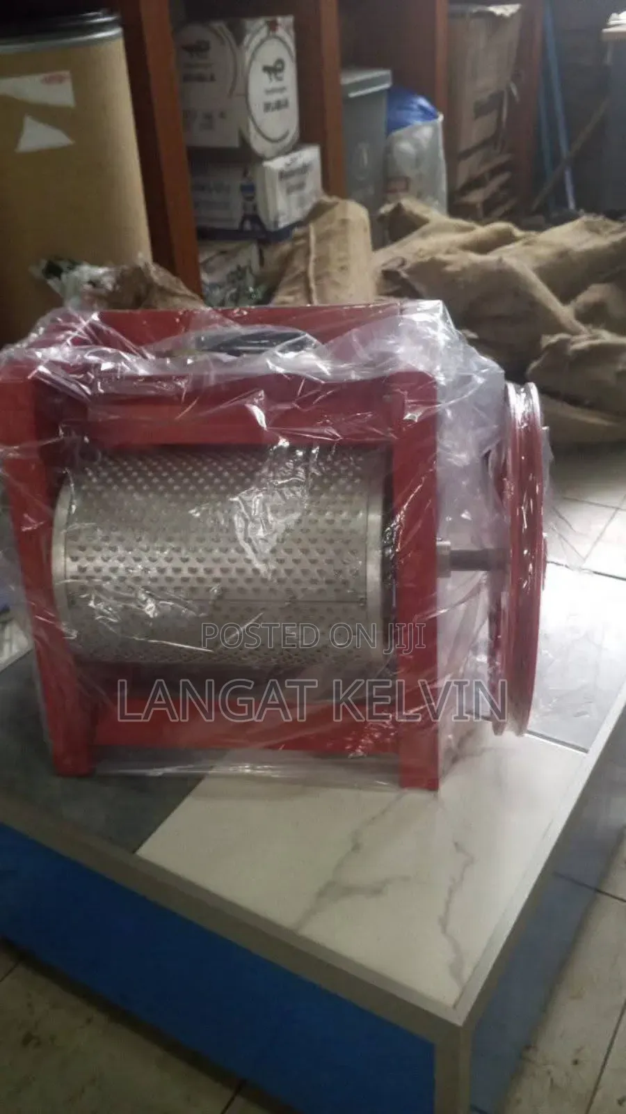 High-Quality Manual Coffee Pulper Available and Ready for Use.