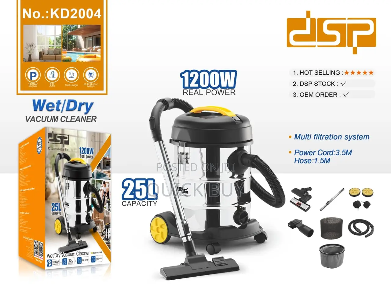 Dsp Wet And Dry Vacuum Cleaner, Model Kd2004.