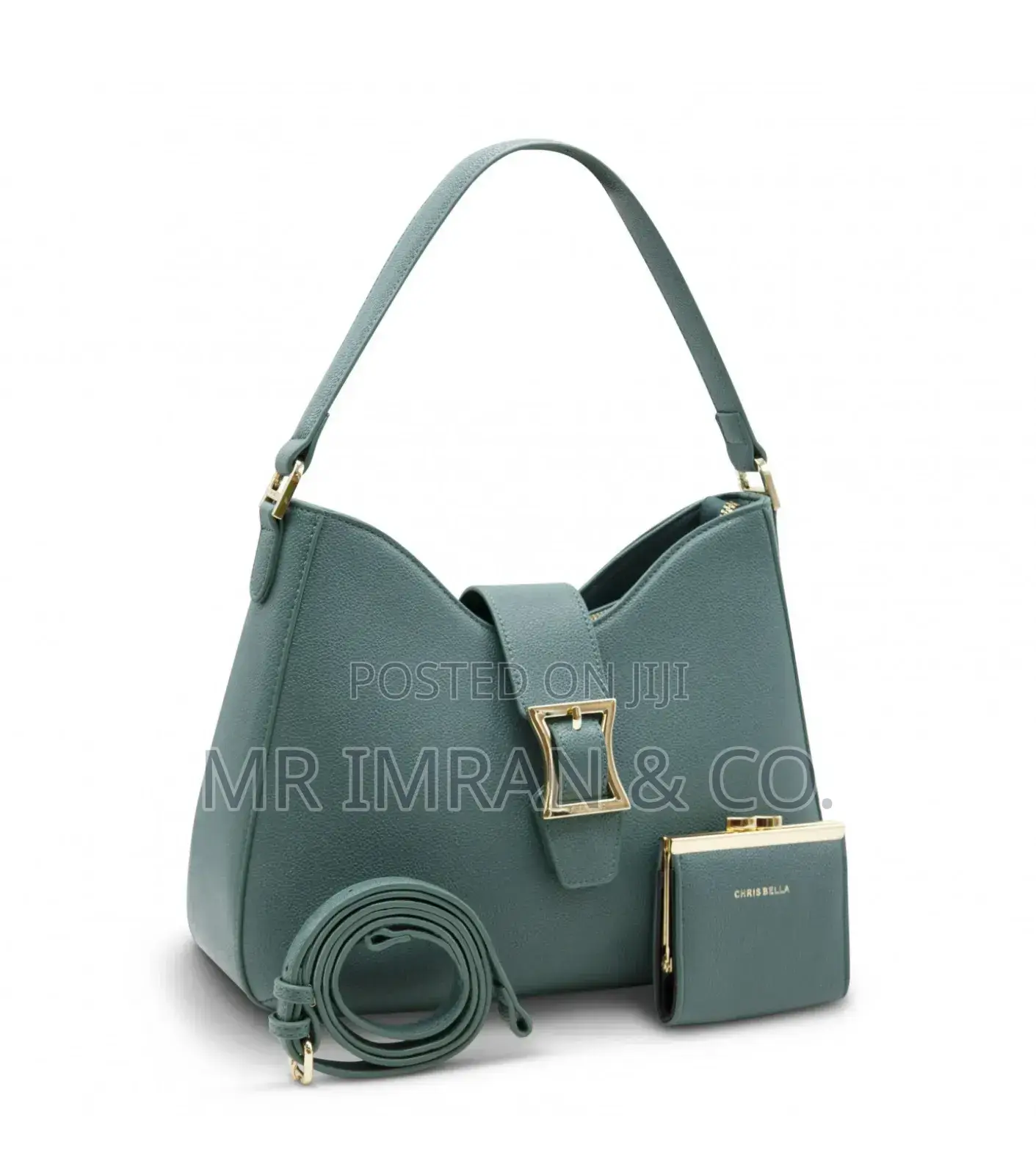 Handbag With Solid-color Shaped Handbag With Buckle