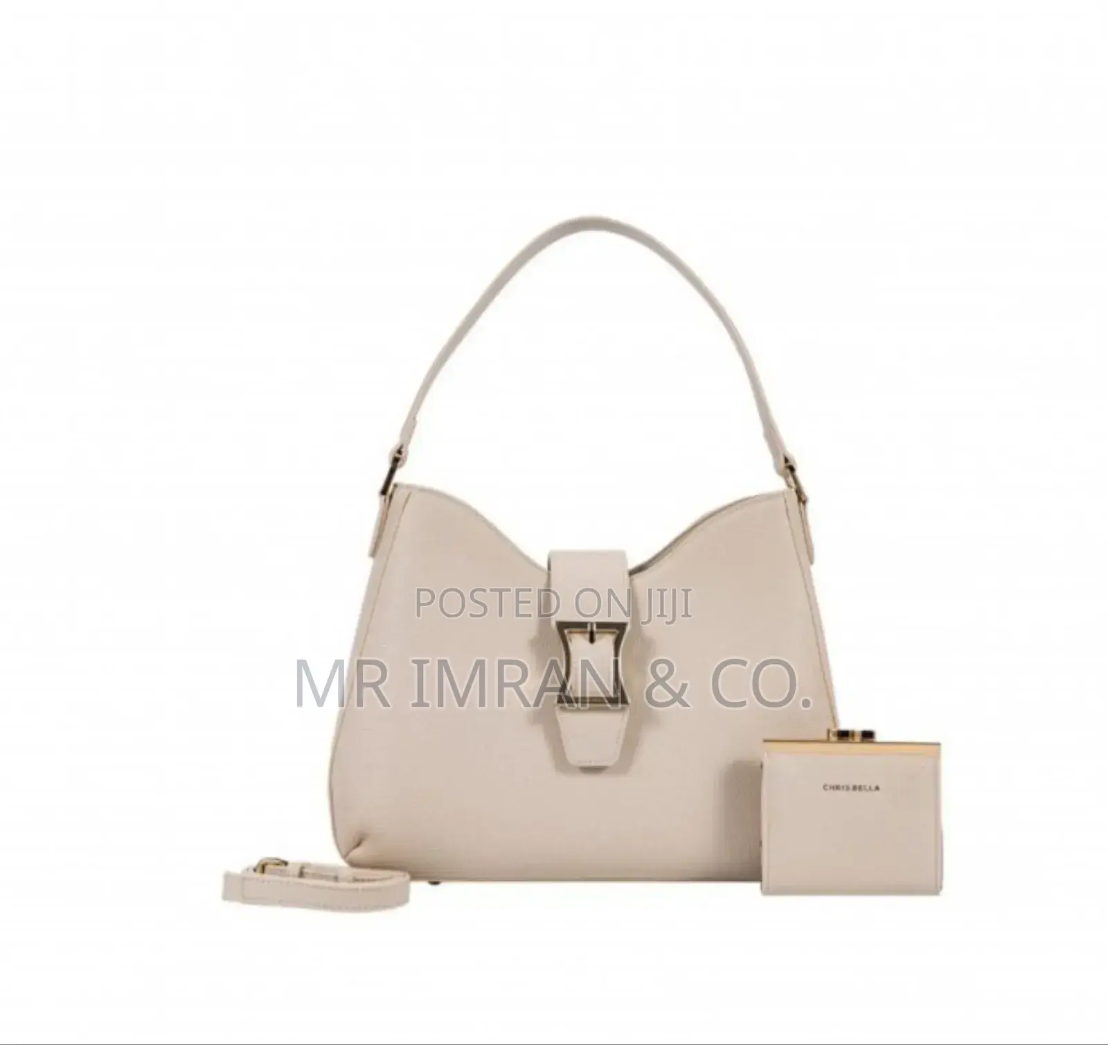 Handbag With Solid-color Shaped Handbag With Buckle