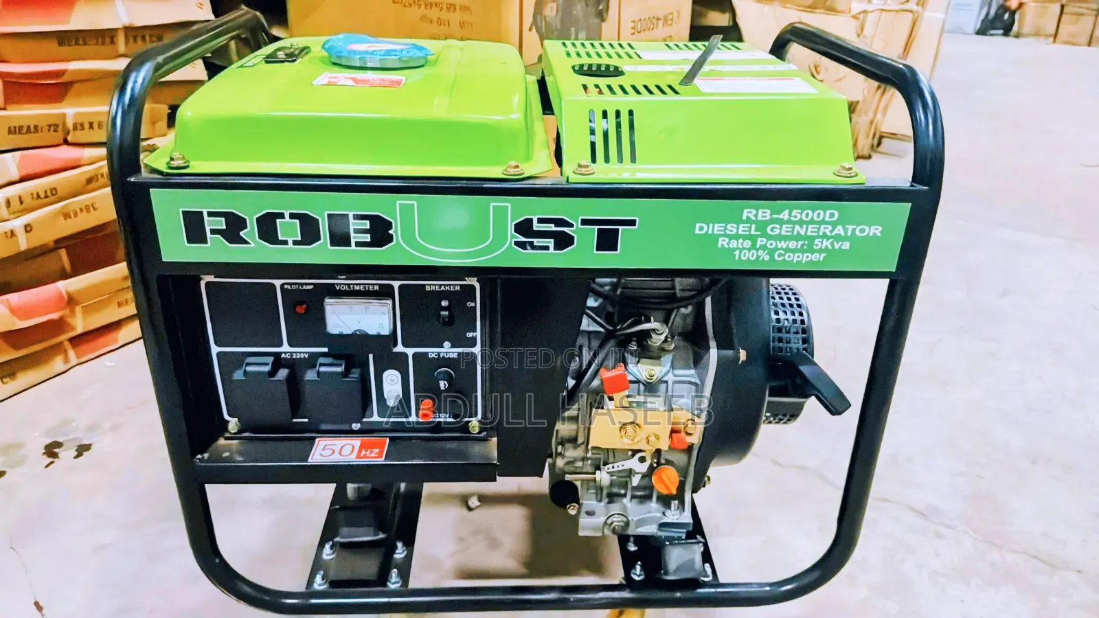 Robust 4.5kva Diesel Generator Key Start Manual Reliable Power Supply
