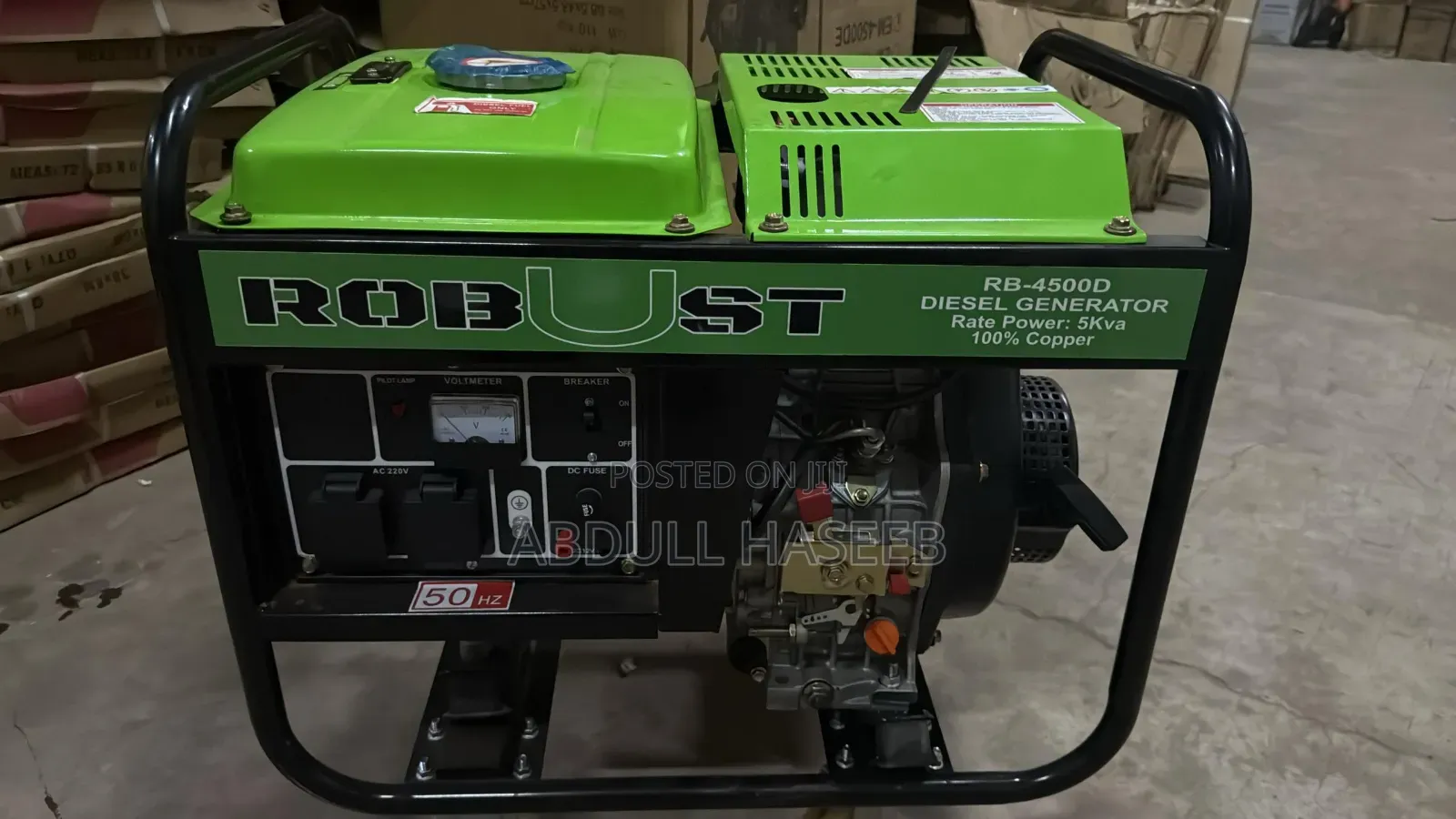 Robust 4.5kva Diesel Generator Key Start Manual Reliable Power Supply