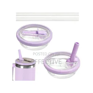 Leak-Proof Flip Straw Lids and Straws.
