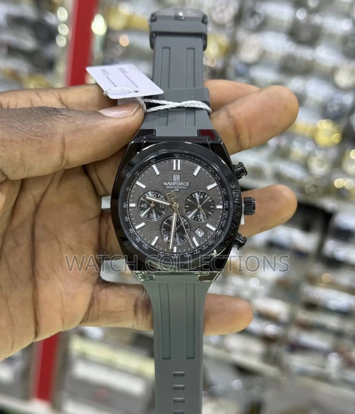 Naviforce Rubber Green Strap