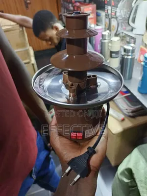 Electric 3-Tier Chocolate Fondue Fountain.