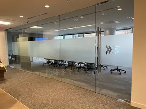 Frosted Glass Sticker for Office Privacy | Branding Kampala
