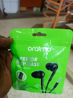 Oraimo Conch 2 Neo 3.5mm in-Ear Wired Headphones (Oep-320s), Black