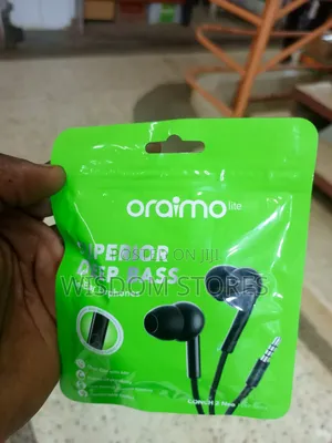 Oraimo Conch 2 Neo 3.5mm in-Ear Wired Headphones (Oep-320s), Black