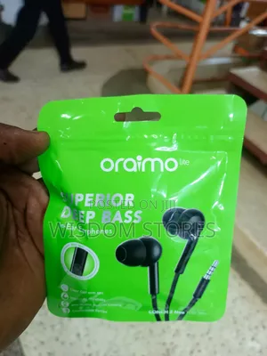 Oraimo Conch 2 Neo 3.5mm in-Ear Wired Headphones (Oep-320s), Black