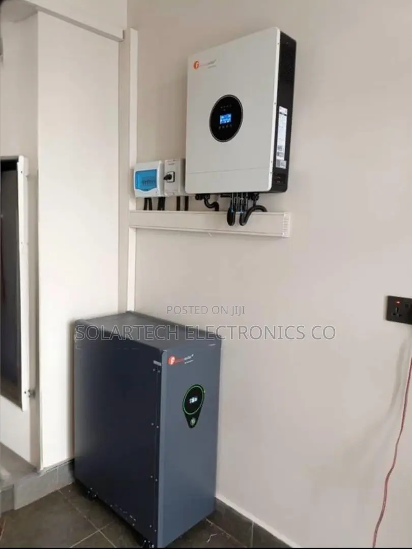 25kwh Solar Solution With 24x620w Panels 16kva Hybrid Inverter Setup