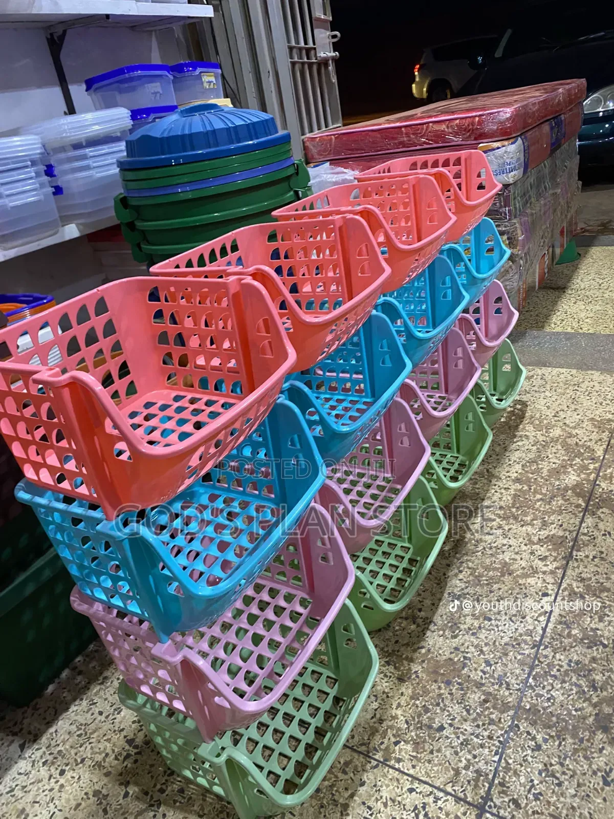 4 Layer Kitchen Rack Trolley Kitchen Trolley Multicolored