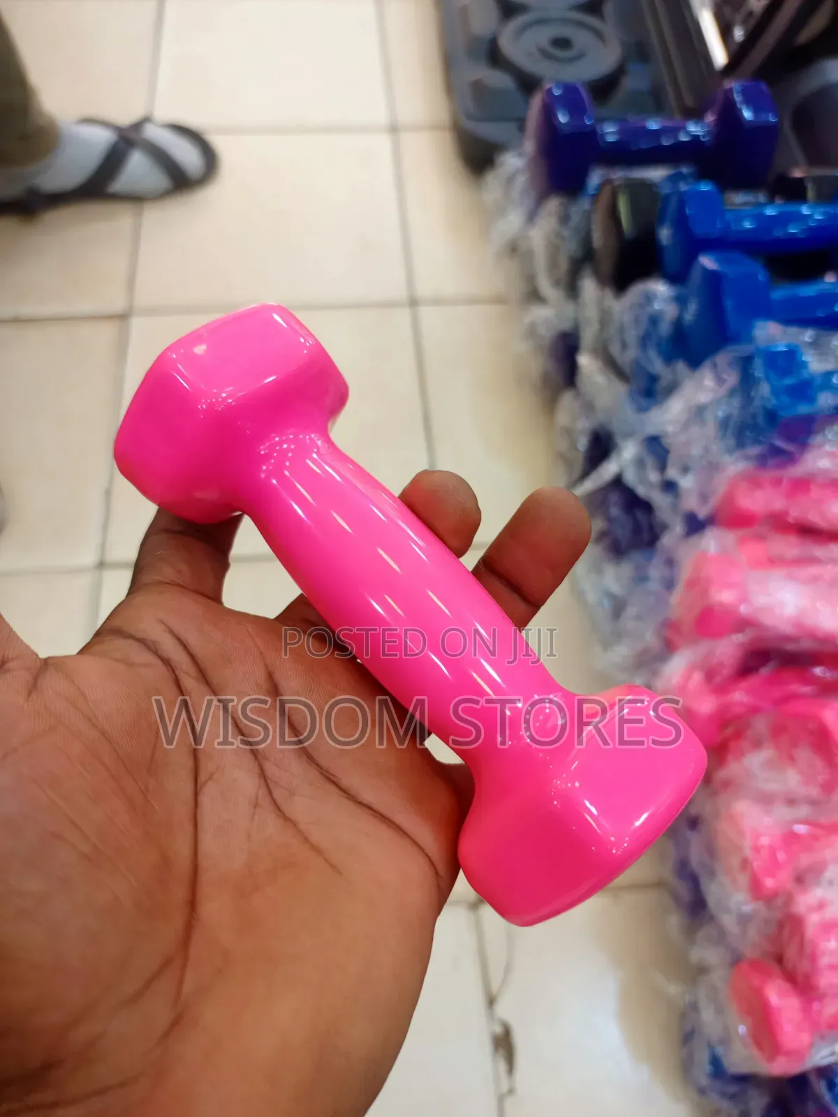 1 Kg Vinyl Dumbbell.
