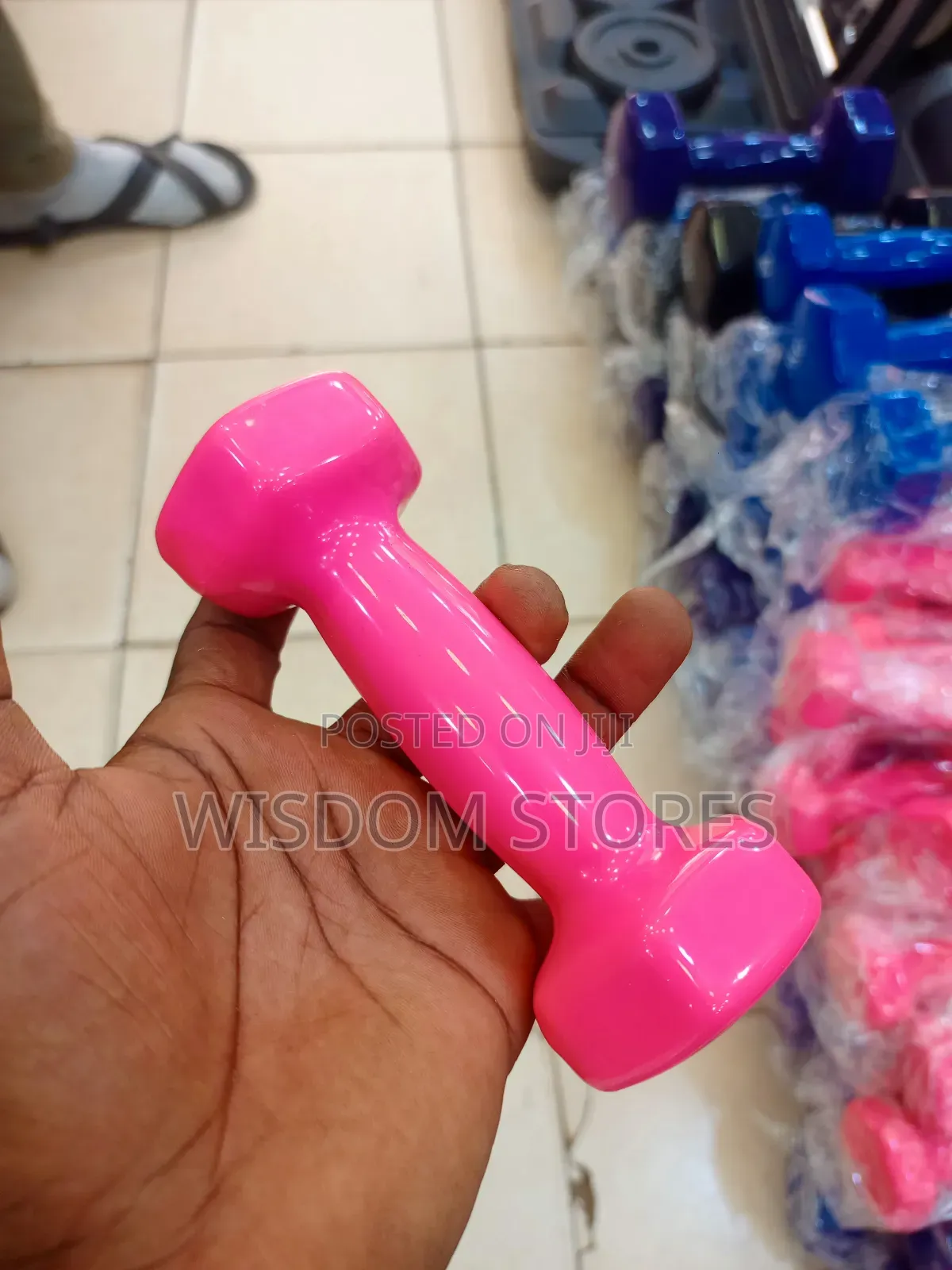 1 Kg Vinyl Dumbbell.