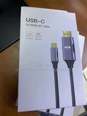 Usb-c To Hdmi Straight Cable, Likely From The Brand Oxhorn.