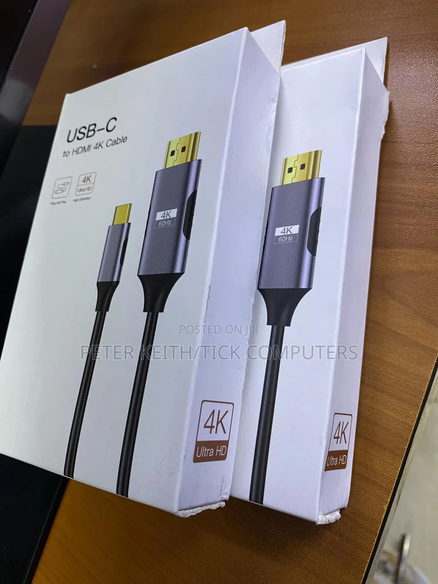 Usb-c To Hdmi Straight Cable, Likely From The Brand Oxhorn.