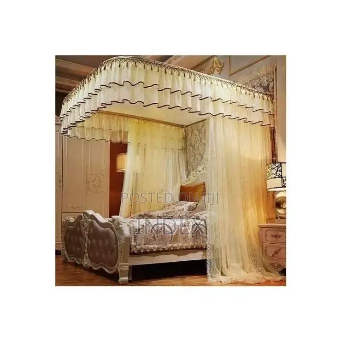 2 Rails Stand Mosquito Net - Cream