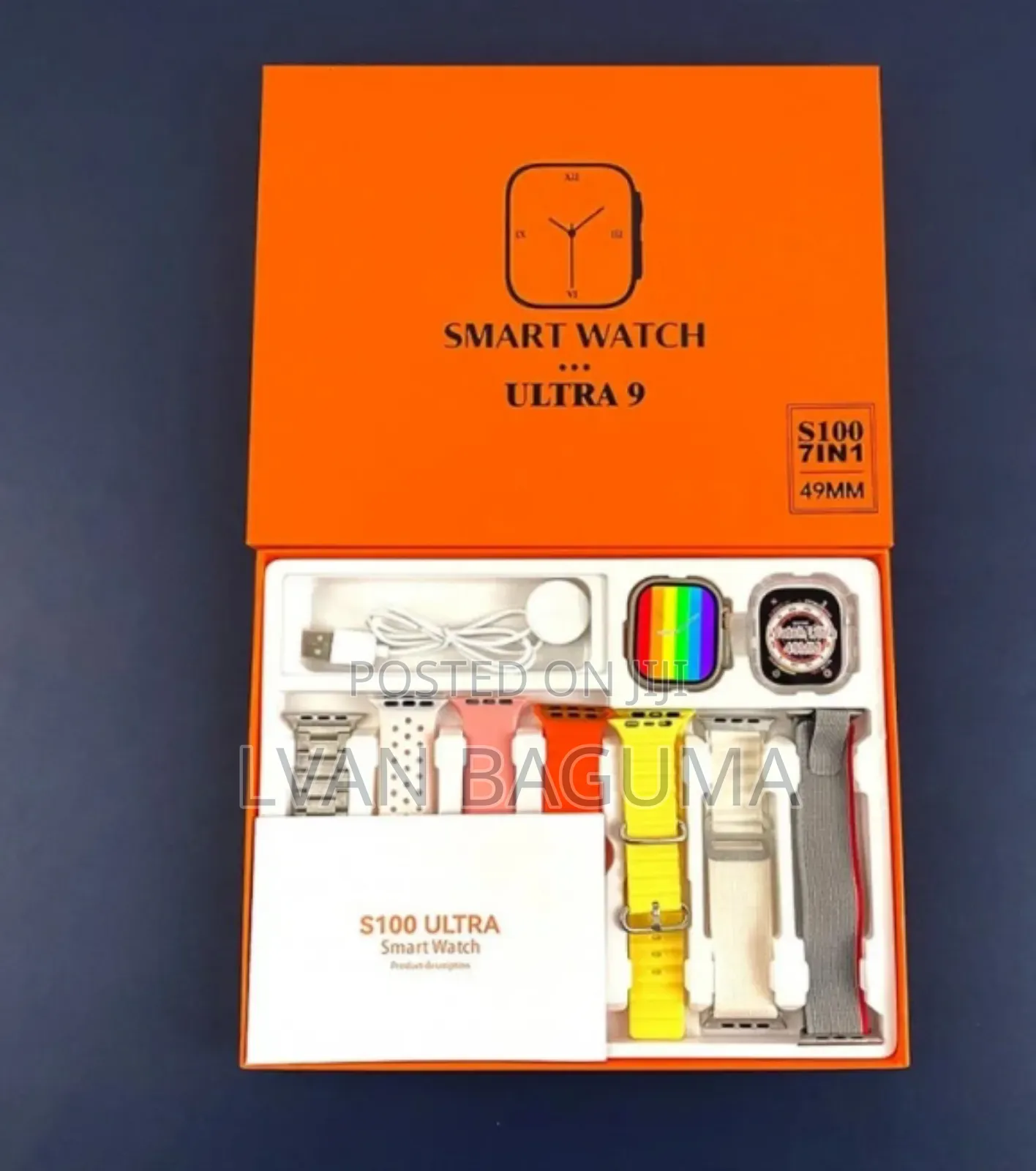 Ultra 9 Smart Watch - 7 Bands in 1