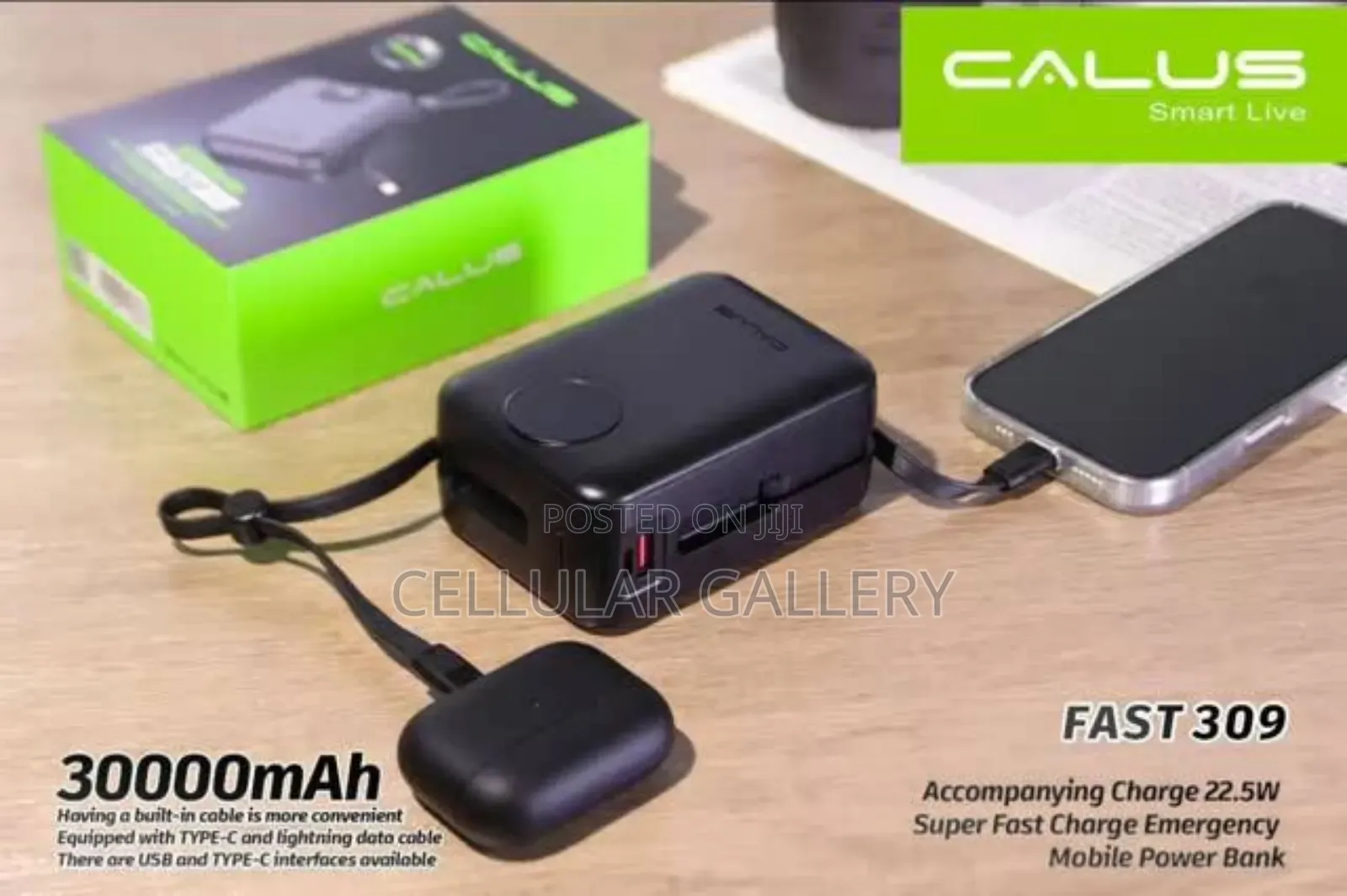 Portable Calus Fast309 Power Bank 30,000mah 22.5w
