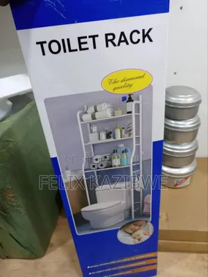 3 Layer Space Saving Metal Toilet Storage Rack.