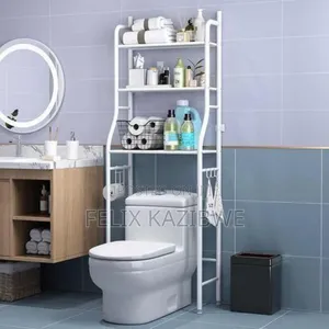 3 Layer Space Saving Metal Toilet Storage Rack.