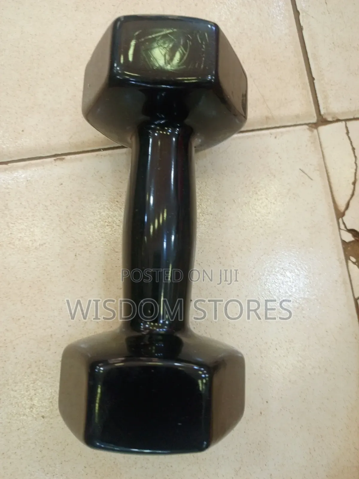 4kgnon-Slip PVC Dumbell Black