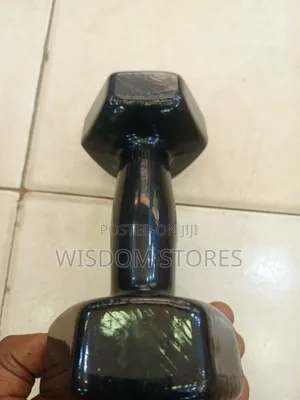 4kgnon-Slip PVC Dumbell Black