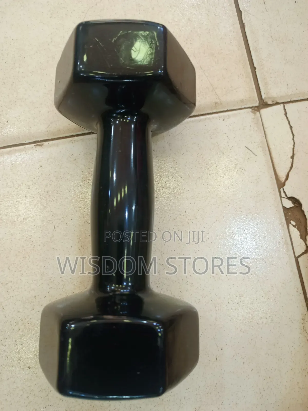 4kgnon-Slip PVC Dumbell Black
