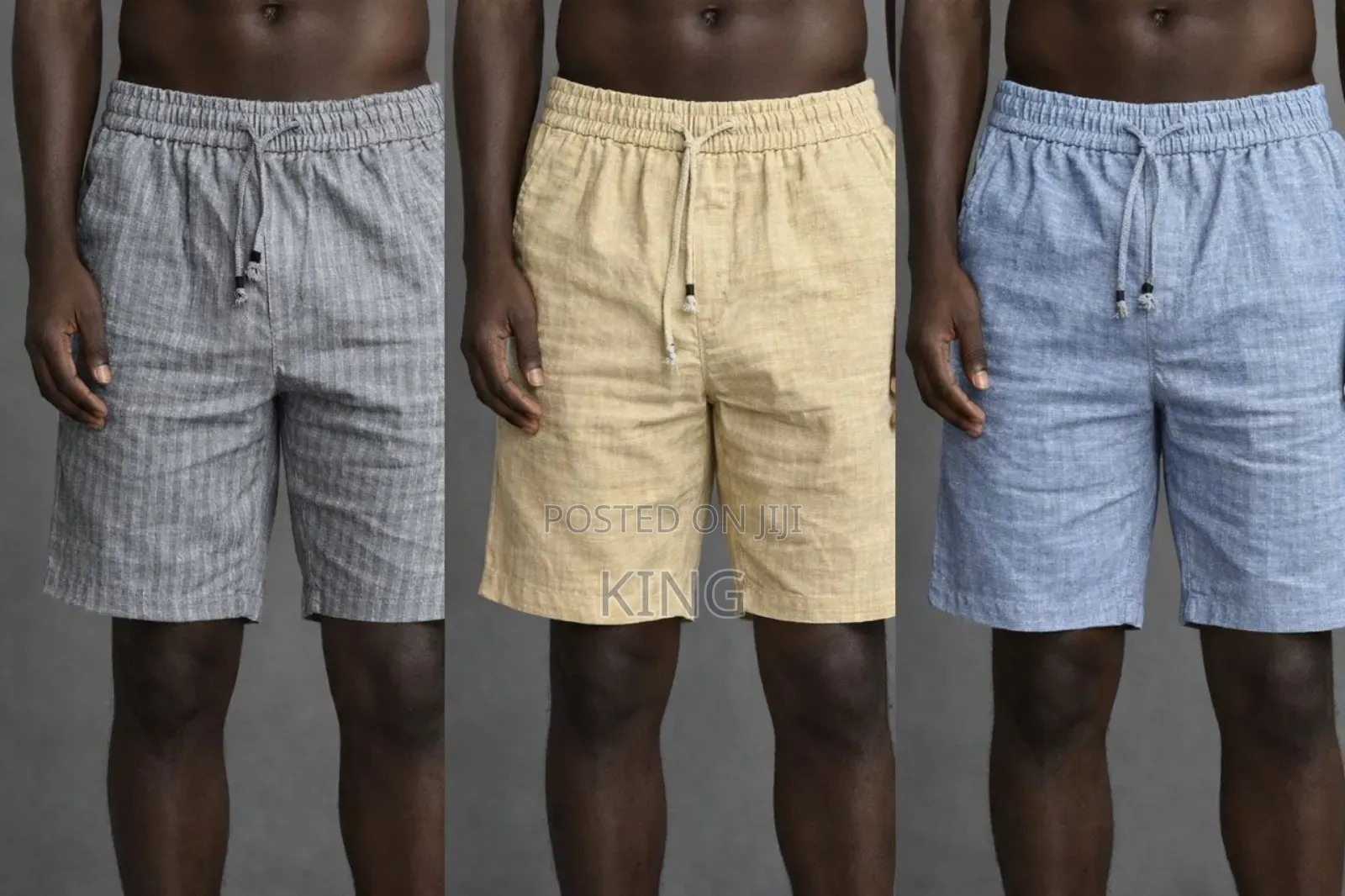 Men's Linen Shorts. Ally Colours