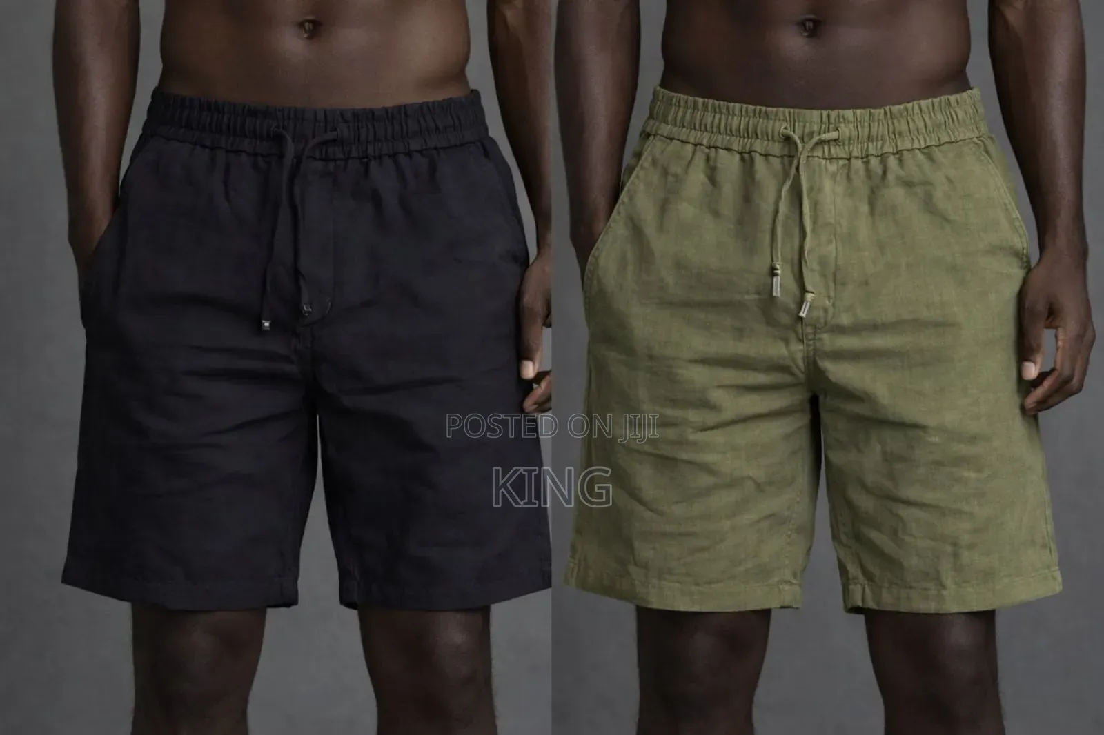 Men's Linen Shorts. Ally Colours