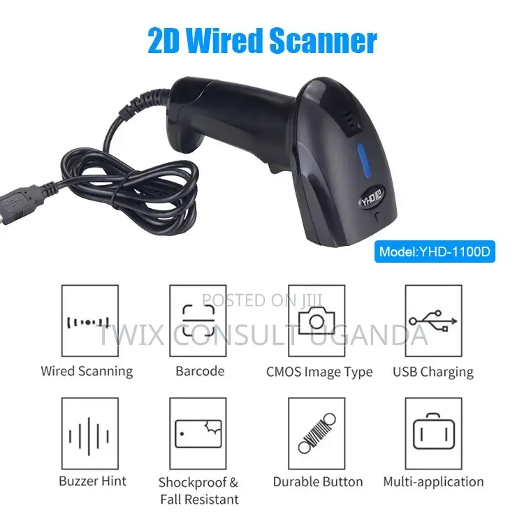 Yhd-1100d 2d Wired Barcode Scanner