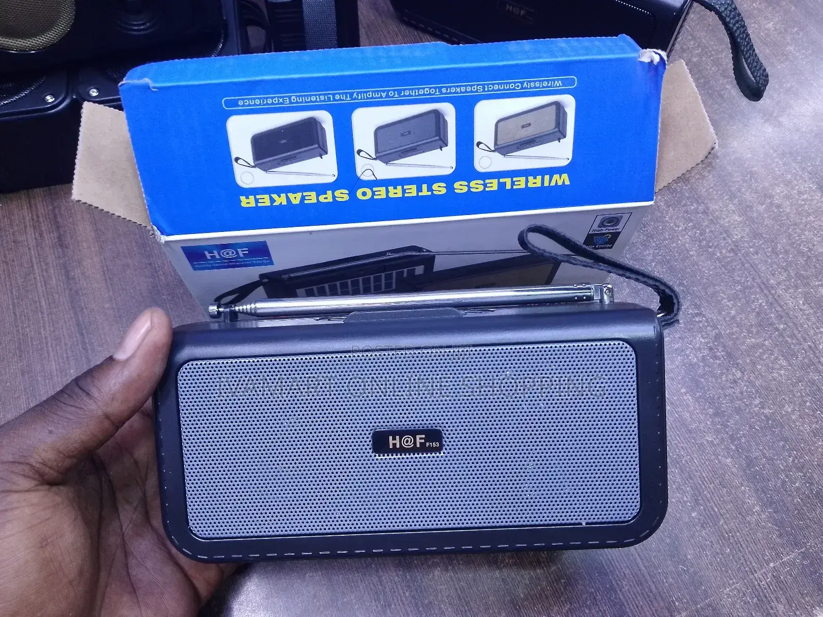 H at F Mini Wireless Speaker - H F 153 , Solar / Electric Rechargeable