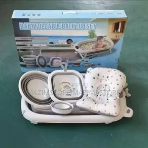 6pcs Baby Foldable Bath Tub Set