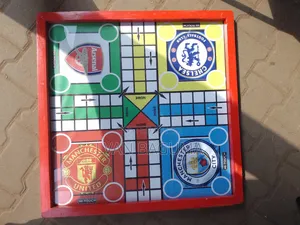 Ludo Board Game Glass Protected - Size 24 × 24 Inches