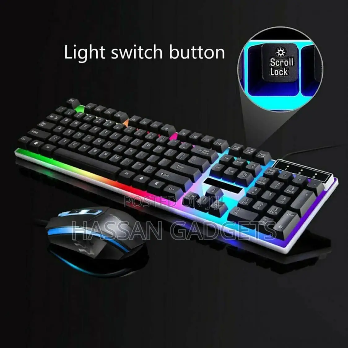 Gaming Keyboard and Mouse Wired Gaming Usb Wired Gtx300 Combo