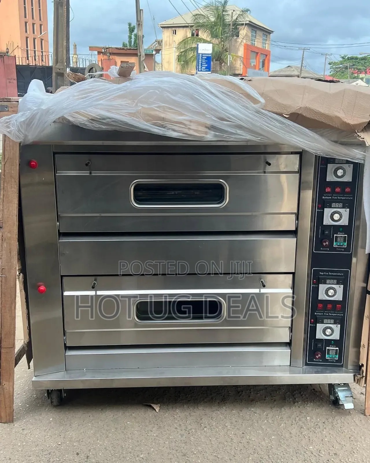 2 Deck 6 Tray Gas Commercial Baking Oven - Silver