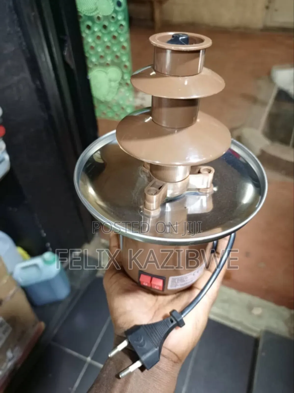 Mini Chocolate Fondue Fountain.