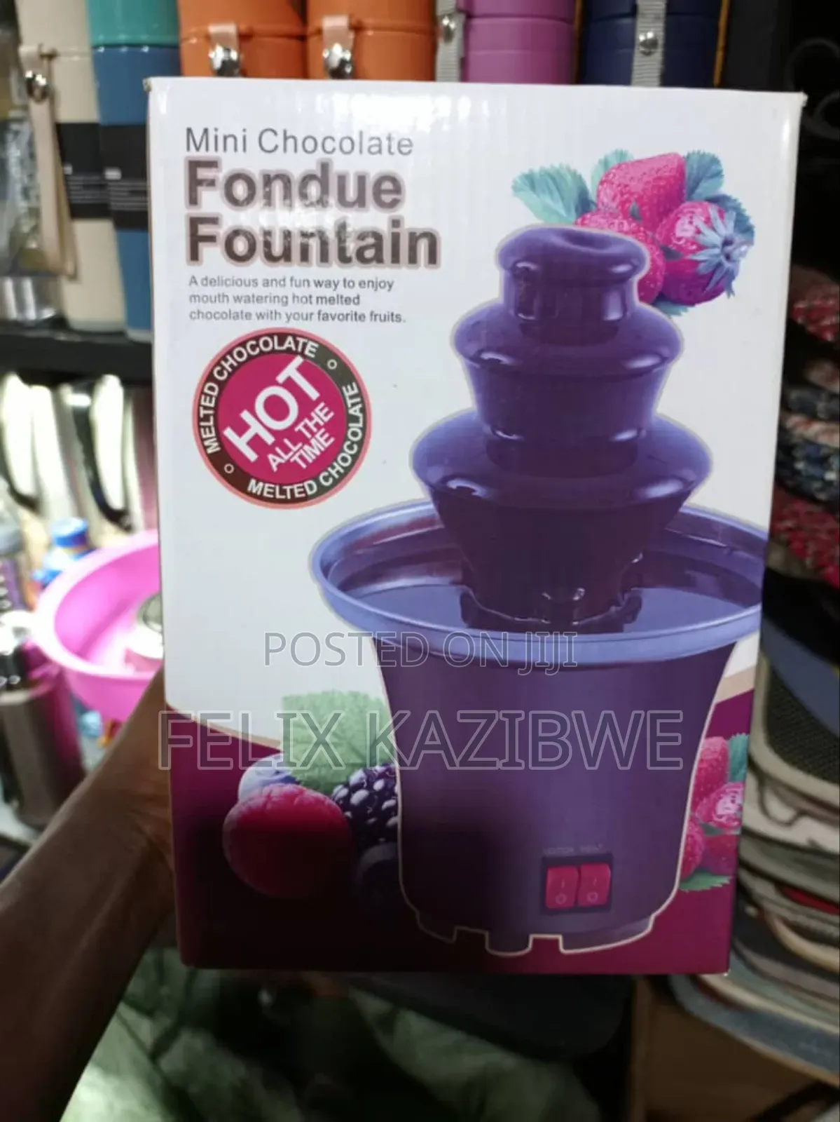 Mini Chocolate Fondue Fountain.