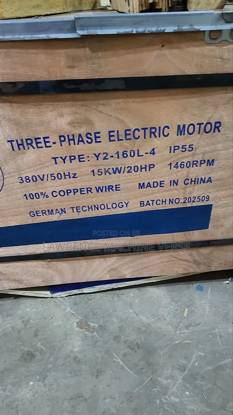 Electrical Motor 15kw 20hp Three Phase