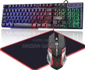 Gaming Keyboard and Mouse Wired Gaming Usb Wired Gtx300 Combo