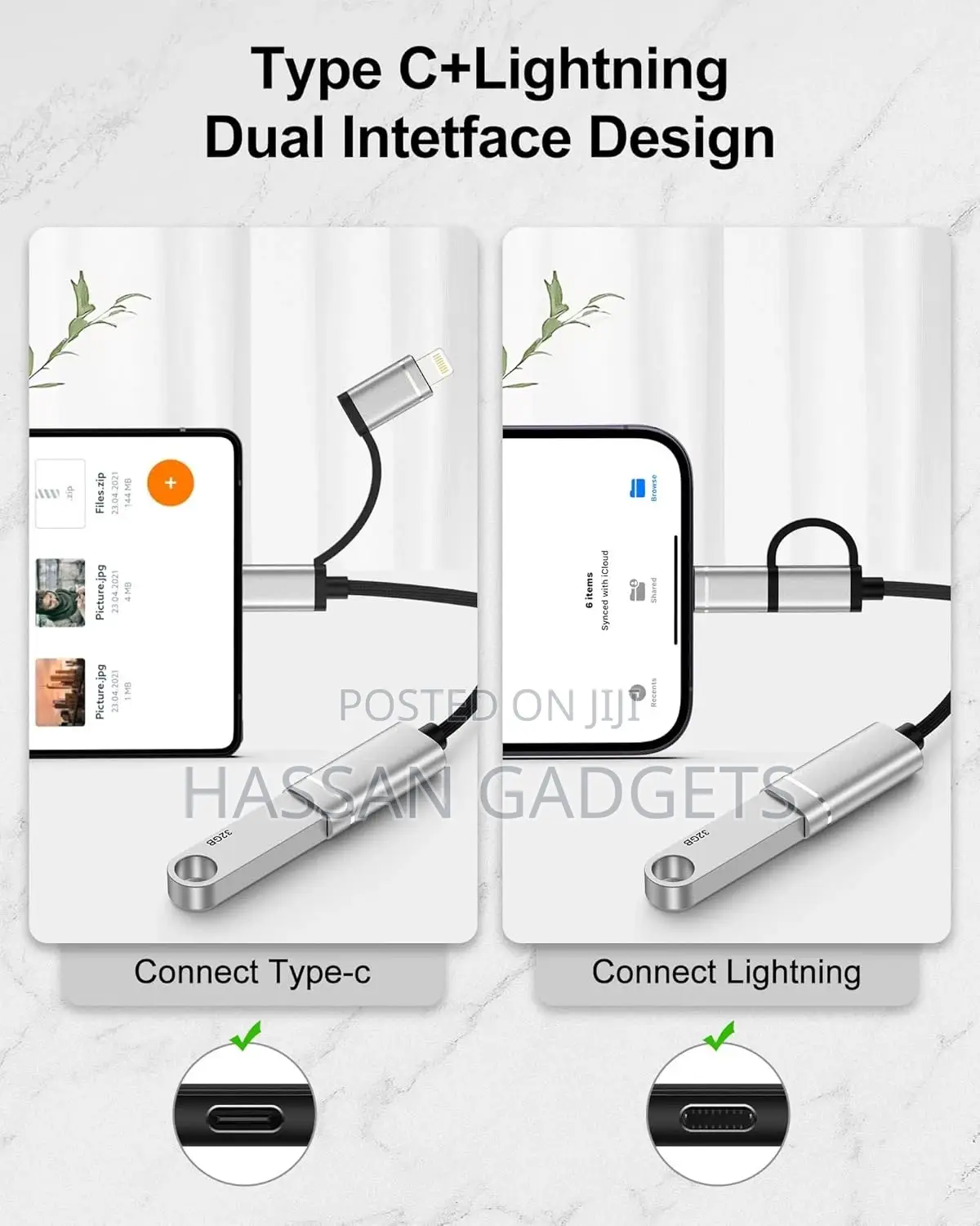 Usb to Usb C Otg Adapter Cable